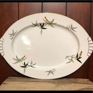 Vintage Narumi Black Bamboo Platter